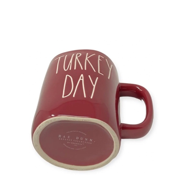 NEW Rae Dunn Turkey Day Maroon Mug - Picture 4 of 5